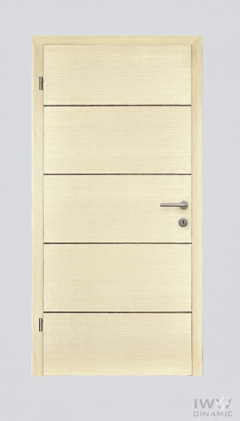 Innentüren Furnier Esche mit Nussbaum-Linien F-8