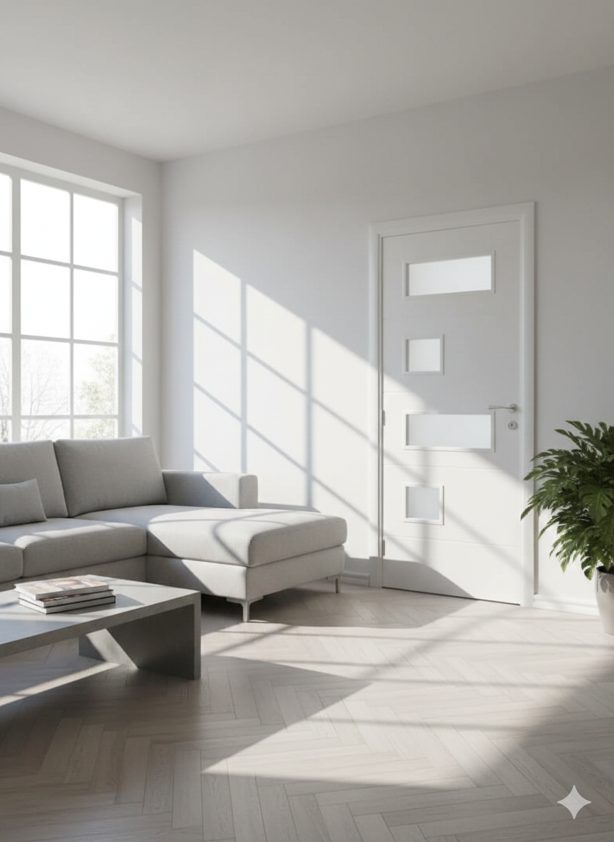 Innentüren mit Würfel-Glassystem