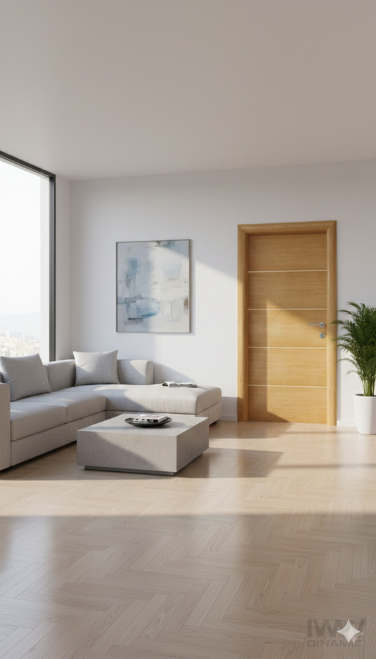 Innentüren Furnier Eiche mit Esche Linien F-6