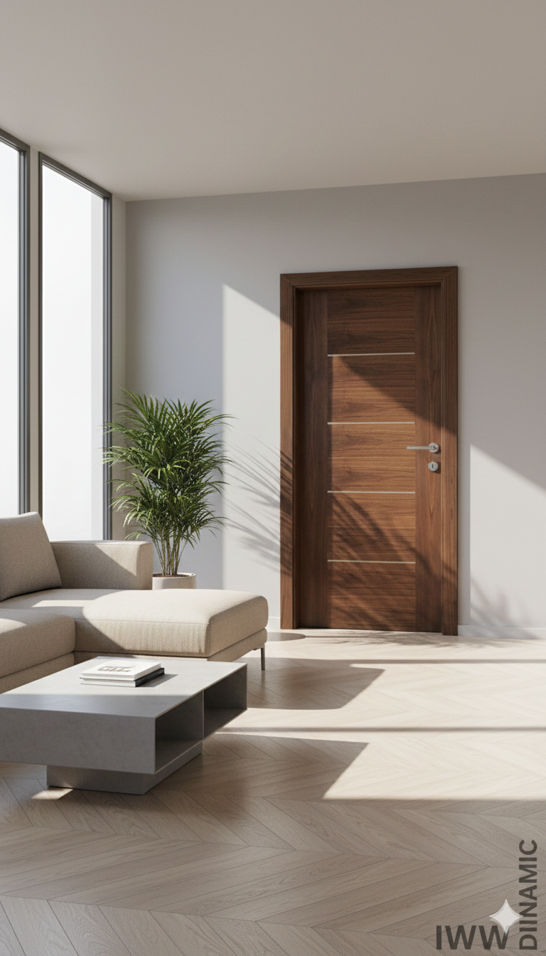 Innentüren H Furnier Amerikanische Nuss – Esche Linien F-19